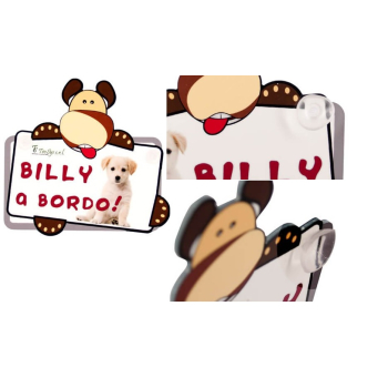 Plastikowa tabliczka z przyssawkami - pies